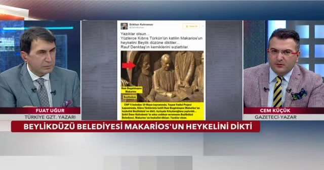 'CHP'nin heykelini diktiği Makarios, katilin önde gidenidir'