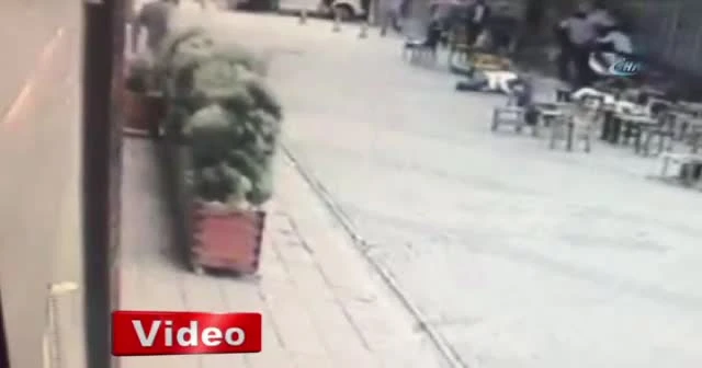 Aksaray’daki silahlı kavga kamerada