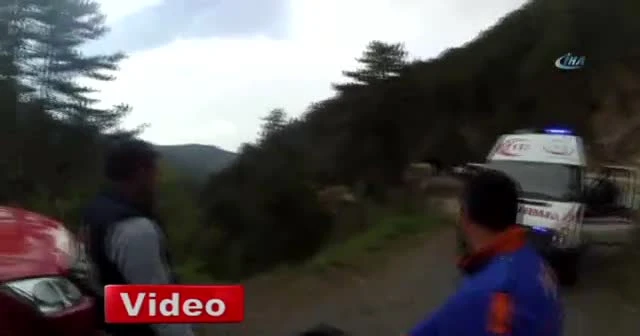 ATV ile uçuruma yuvarlandı!