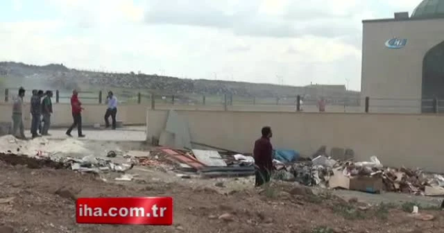 Cuma namazı öncesi camide yangın