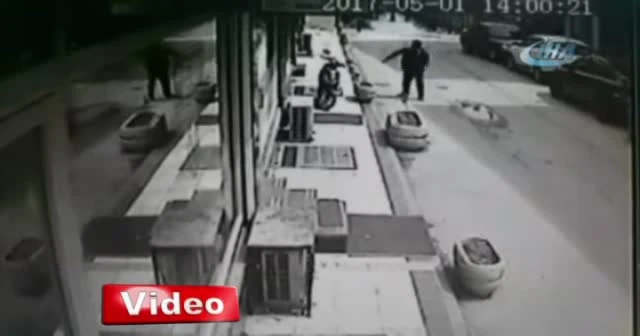 Düzce’de silahlı yaralama kameralara yansıdı