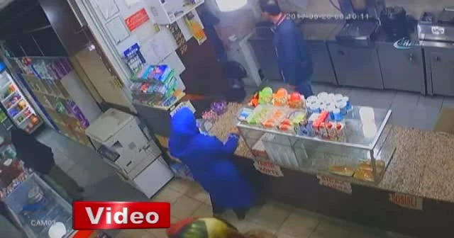 Kartal'da hastane kantinindeki silahlı saldırı güvenlik kamerasında