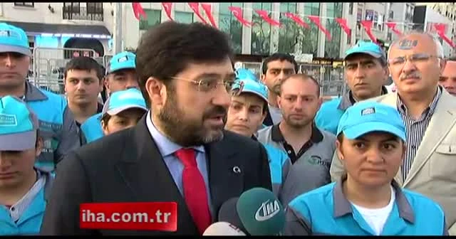 Taksim Meydanı'na ilk gelen Murat Hazinedar oldu