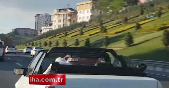 TEM’de bir garip sürücü