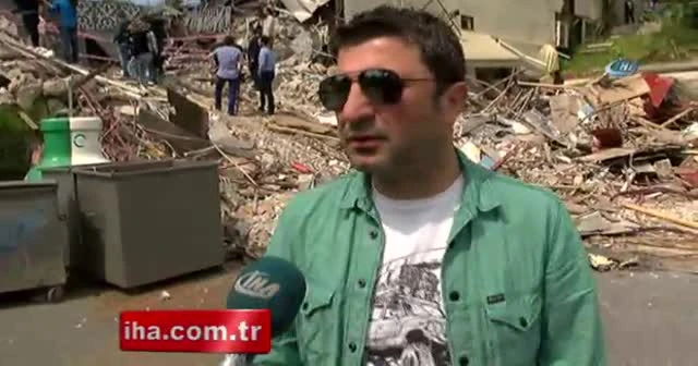 Yıkılan Reina havadan böyle görüntülendi