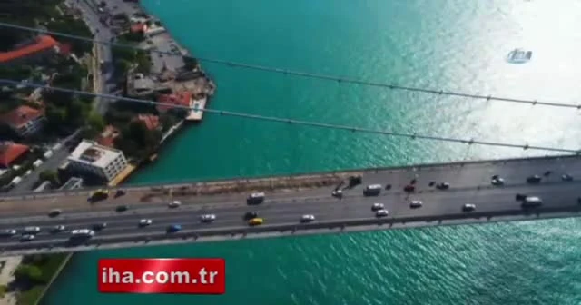 15 Temmuz Şehitler Köprüsü’ndeki çalışmalar havadan görüntülendi