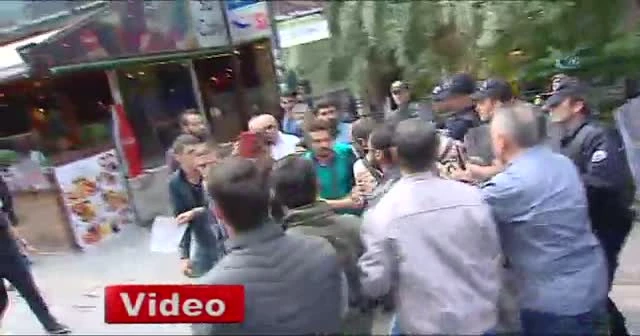 Ankara’daki izinsiz eyleme polis müdahalesi