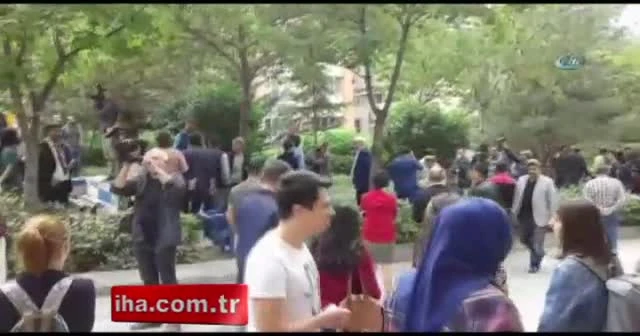 Ankara Üniversitesi Cebeci Kampüsü'nde arbede