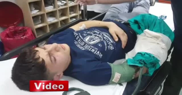 Elini kaptırdığı kıyma makinesiyle hastaneye kaldırıldı