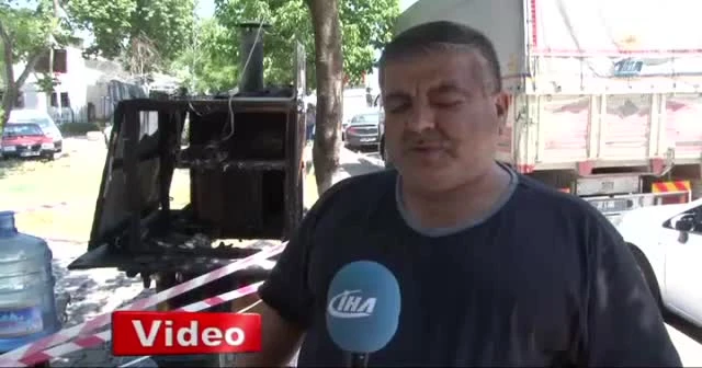 Engelli şahsın ekmek teknesini kundakladılar