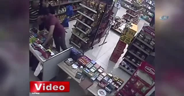 Gaspçı dehşeti kamerada