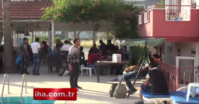 Havuz başında yasadışı göçmen operasyonu