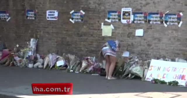 Müslümanlara saldırı düzenlenen yere çiçek bırakıldı