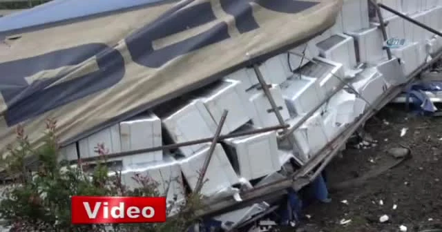 Onlarca çamaşır makinesi hurdaya döndü