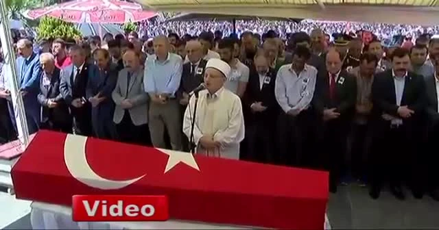 Samsun şehidini uğurladı