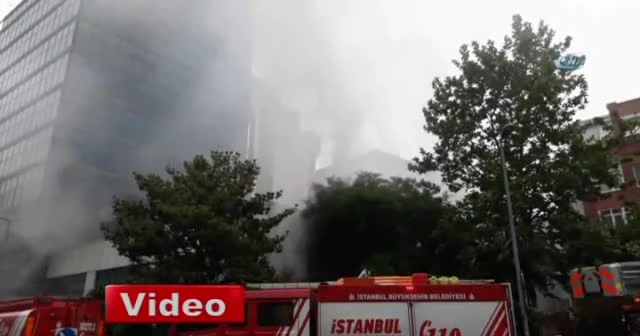 Şişli Eski Türk Telekom Binası'nda yangın