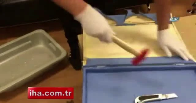 Tahta çantada uyuşturucu zulası çıktı