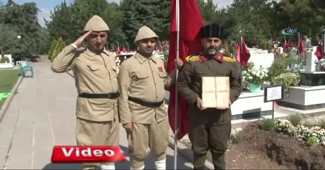 Tümgeneral Aydın'ın mezarına memleket toprağı