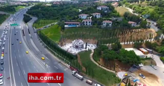 15 Temmuz Zafer Anıt'ı havadan görüntülendi