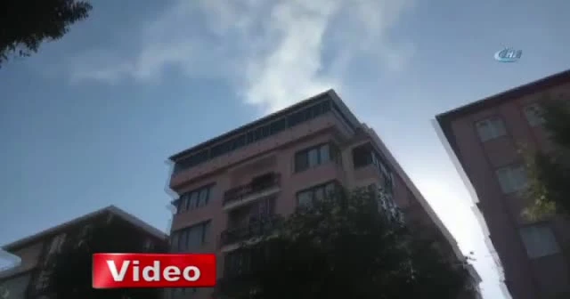 Apartman boşluğundaki yangın korkuttu