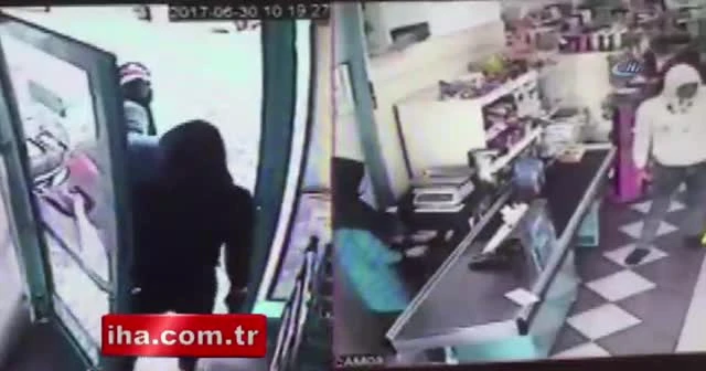 Beyoğlu’nda 1 dakikada market soygunu