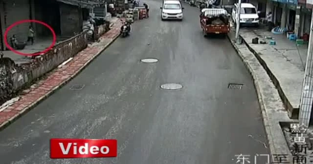 Çin'de akılalmaz kaza