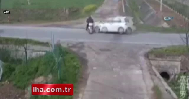 Çin'de feci kaza kamerada!