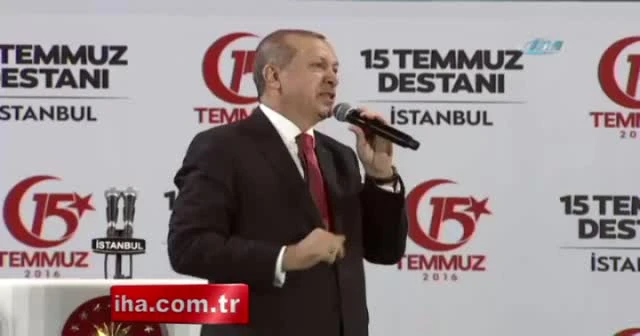Erdoğan: FETÖ'cülere tek tip elbise giydirilecek