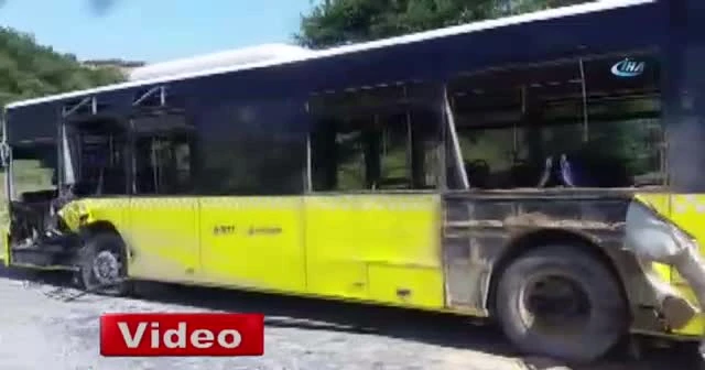 Eyüp’te hafriyat kamyonu ve İETT otobüsü çarpıştı: 12 yaralı