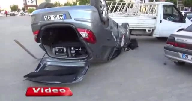Gaziantep'te şaşırtan kaza: 3 yaralı
