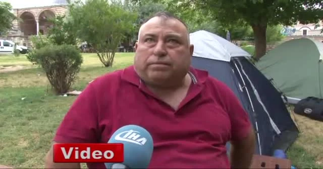Kırkpınar sevdalıları geceyi Selimiye Camii avlusunda geçirdi!