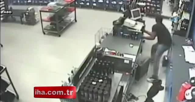 Mağaza soygunu kamerada