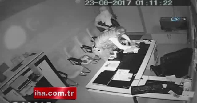 Okula giren hırsızlar kameralara yansıdı
