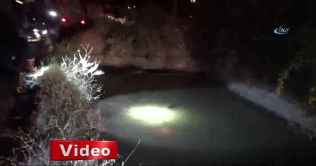 Otomobil sulama kanalına uçtu: 1 kişi kayıp