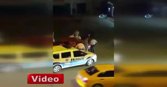 Şehir magandaları caddede drift yaptı, havaya ateş açtı