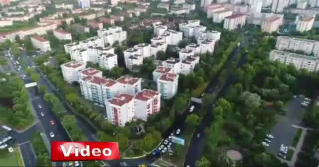 Su baskınları havadan böyle görüntülendi