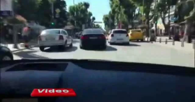 Trafik magandası vatandaşların canını hiçe saydı