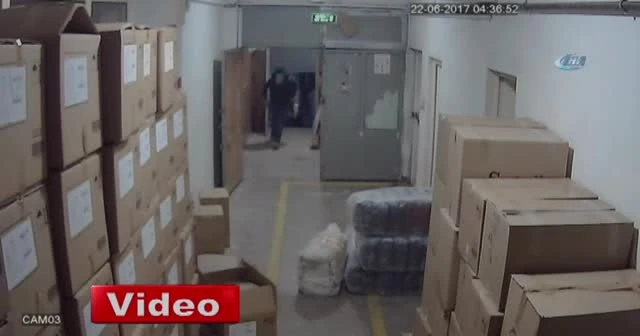 60 bin TL'lik maskeli soygun güvenlik kamerasında