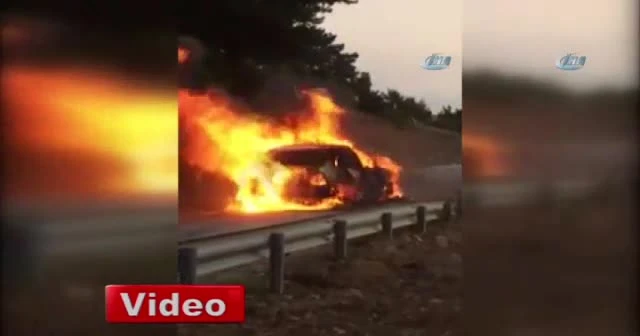 Bir anda alev topuna döndü!