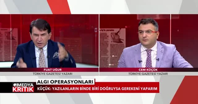 Cem Küçük: Soner Yalçın eğer namusu varsa, yazdıkları nedeniyle çocuğu üzerine yemin eder