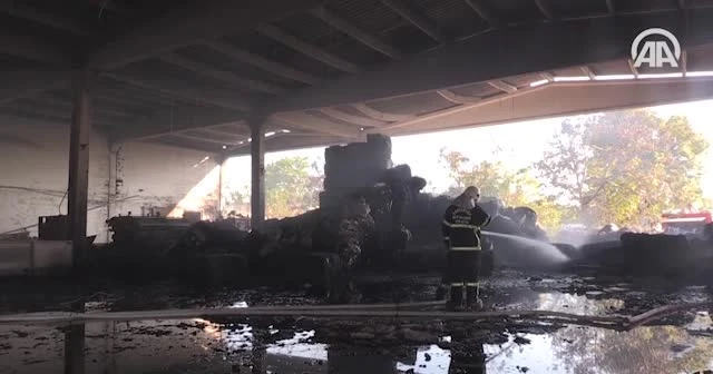 Gaziantep’te iplik fabrikasındaki yangın söndürüldü