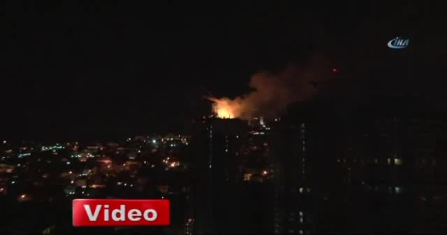 Lüks sitede yangın paniği