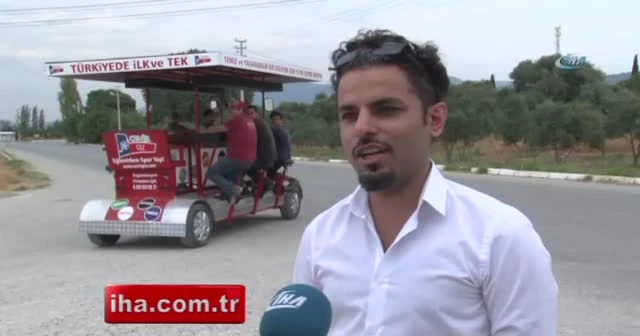 Müşterisiyle tur atan kafe: Çevirgez