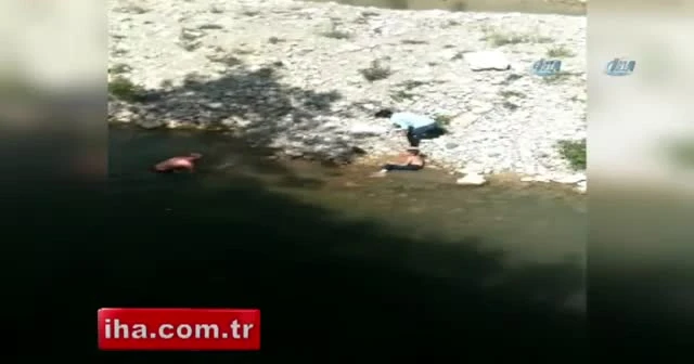 Nehirde boğulmak üzere olan çocuğu İHA muhabiri kurtardı