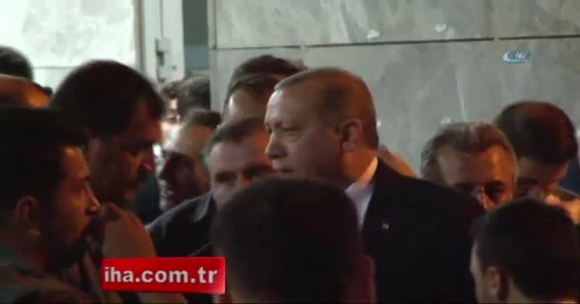 Taraftardan Cumhurbaşkanı Erdoğan'a yoğun ilgi