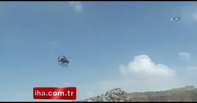 Ağrı'da helikopterli terör operasyonu kamerada