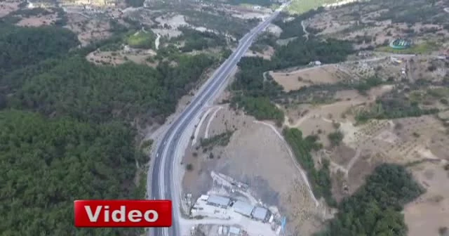 Sabuncubeli Tüneli havadan görüntülendi