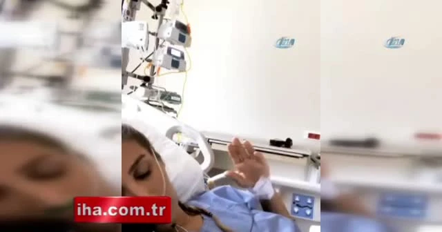 Yoğun bakımdaki İrem Derici'den ilk görüntü