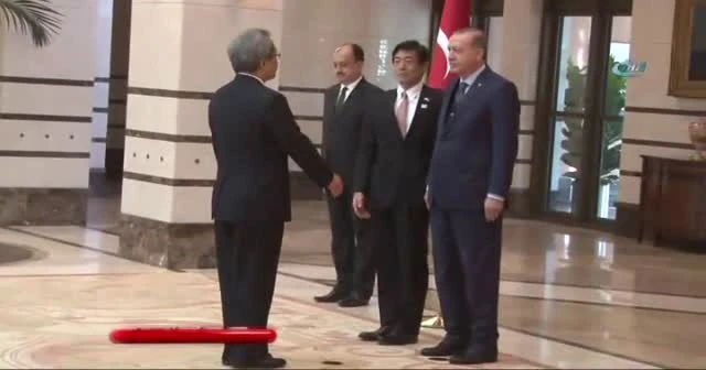Cumhurbaşkanı Erdoğan, Japonya Büyükelçisini kabul etti