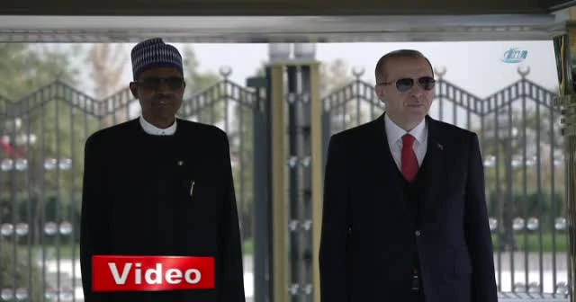 Erdoğan, Nijerya Cumhurbaşkanı Buhari’yi resmi törenle karşıladı